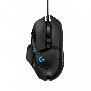 Logitech G502 Hero Wired USB Gaming Mouse - Black