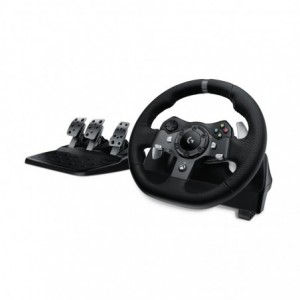 Logitech G920 Driving Force Racing Wheel with Hand Stitched Leather