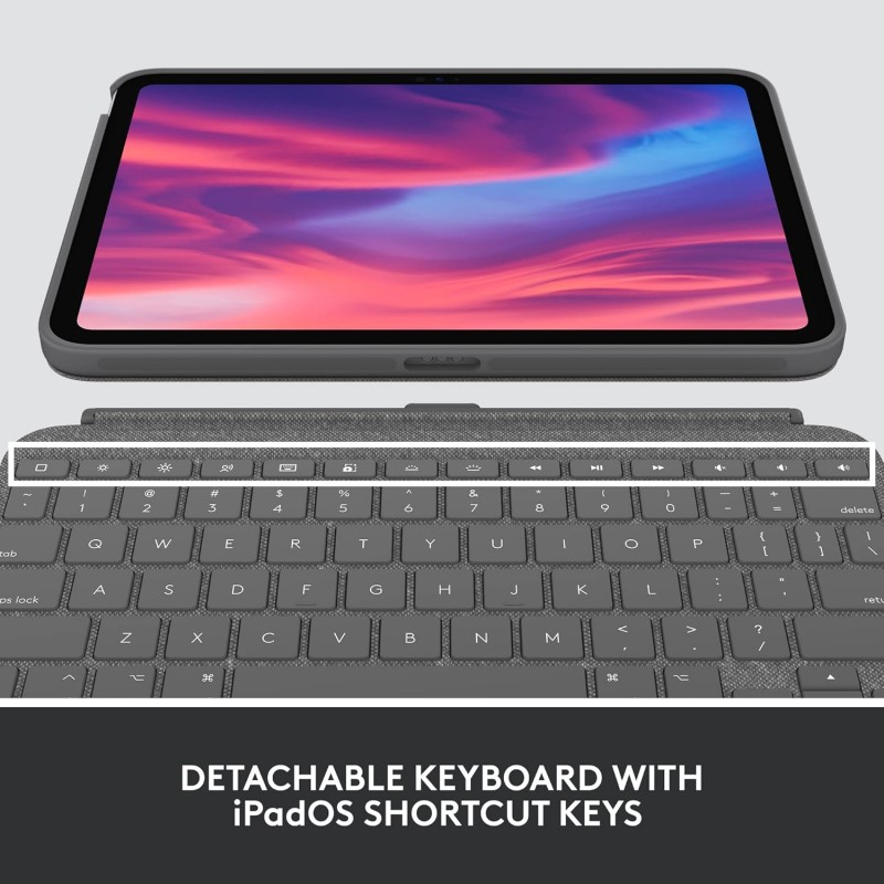 Logitech Combo Touch (10th gen & A16) | Detachable iPad