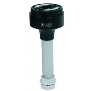 ALUMINIUM MOUNTING POLE 100mm C/W THREAD &amp; LOCK NUTS M20 FOR
