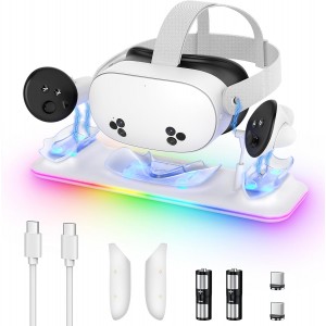 3-in-1 Charging Dock for Meta Quest 3 / 3S | All-in-One Charging &amp; Display Solution for Your VR Setup