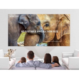 VANKYO LEISURE 3 Mini Projector 1080P Full HD -2400 Lux Portable Projector with 40 000 Hrs LED Lamp Life - 170" Display 