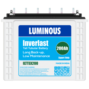 Luminous - Inverlast- 12V - 200Ah Tubular Battery