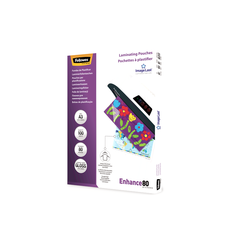 Fellowes 5306207 ImageLast A3 80 Micron Laminating Pouch - 100 pack