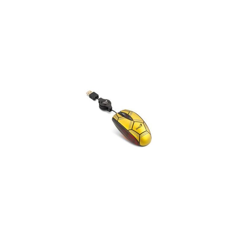Genius 31011058101 Navigator P300 Wired Football Optical Mouse - Gold