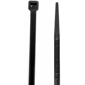 Ellies Cable Tie 4.8mm X 200mm -  100 PACK SIZE - BK