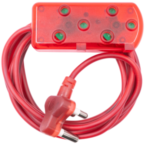 Ellies Side by Side Light Duty Extension Lead-3M - RD