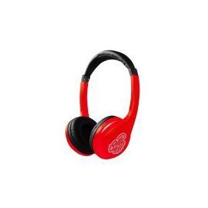 Pro Bass PR-2001-RD Elevate Series Auxillary Headphone- Red