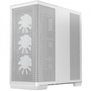 APNX C1-R premium White mid-tower ATX case - 4x PWM ARGB Fan Included - 3x2.5'' or 3x 3.5'' - 360mm radiator - BTF Compatible.
