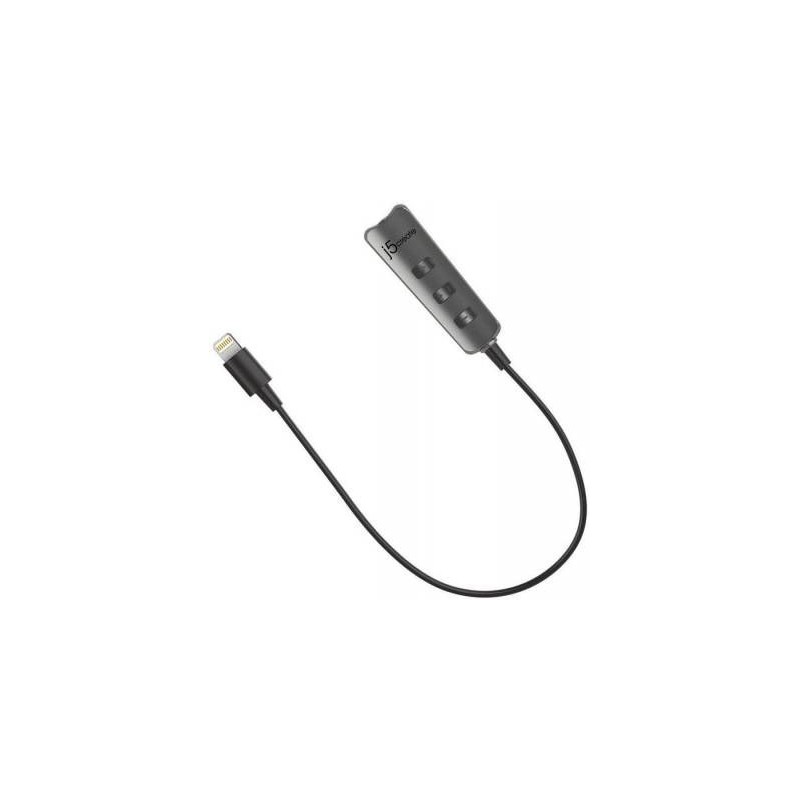 J5create AA-JLA160B Premium Audio Adapter with Lightning Connector