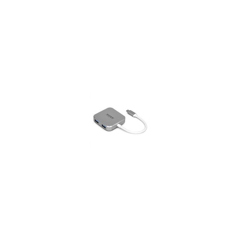 Port Designs 900123 4 Port Hub - USB-C