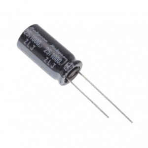 ELECTROLYTIC CAPACITOR RADIAL RAD 1000uF 25V LIHT 10x20 P5 25ZLJ1000M10X20