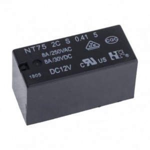 PCB MOUNT RELAY DPDT 8A 24V 8P 29x13x16 NT75-2CS8DC24V0.415.0