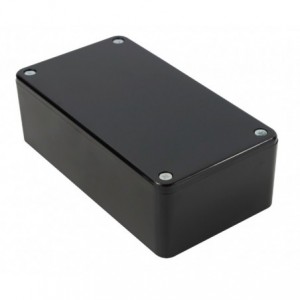 ABS ENCLOSURE MOLDED BLACK 150x90x51 S40-BLACK WITH RIBS
