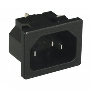 C14 Iec Plug Press Fit Solder Terminals BX-120-A01