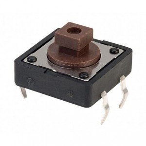 PCB TACTILE PUSHBUTTON DIL 12x12 SQU H7.3 MTS-1103D