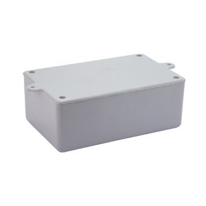 PLASTIC ENCLOSURE GREY W/FLANGES 134x85x52 AP-A4-GREY