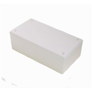 ABS ENCLOSURE WHITE NO-RIB 131x69x44 S20A-WHITE RIBLESS