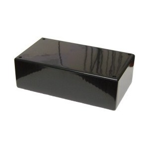 ABS ENCLOSURE MOLDED BLACK 197x114x 62 S50-BK-RIBBED