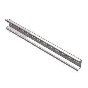 DIN RAIL STEEL 35x15mm L2m GALVANISED SILVER TS35D DR-2MTR-15MM