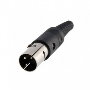 Plug Din Str 3P 180D W/SLEEVE K3161A