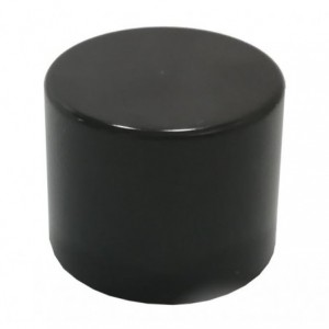ABS ENCLOSURE BLACK ROUND 32x26 38-2 BLACK