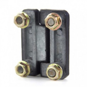 FLUSH MOUNT 4 STUD BUTT ENCLOSURE HINGE 52x40 DIM12