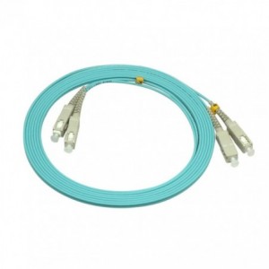 SC to SC Duplex Multimode OM3 Fiber Patch Cord (3m) - PCSCSCT3