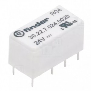 Relay Dpdt 2A 24VDC Rect 8PCB 30.22.7.024.0020