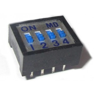 Std Dip Switch 4W Dip 8 Tba