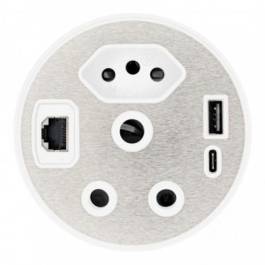 LinkQnet 90mm Alpha Communications and Desktop Power Grommet