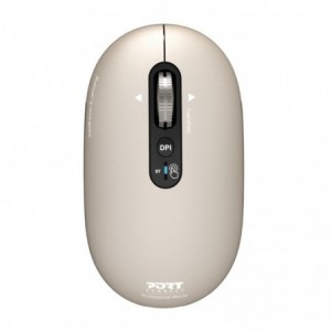Port Connect PURE MAC Rechargeable Wireless and Bluetooth Mouse - Pearl