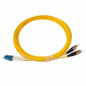 ST/UPC to LC/UPC Single Mode Duplex Fiber Optics Patch Cord 1m (PCSTLCS1)