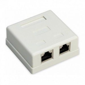 RJ45 CAT6 STP Dual Port Surface Box (SA8P8C6DS)