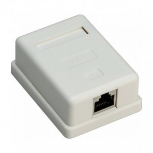 RJ45 Surface Box CAT6 Stp Single Port SA8P8C6A