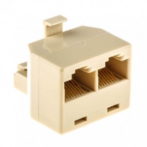 Duplex Adapter RJ45 PLUG-2X RJ45 Socket AAD88