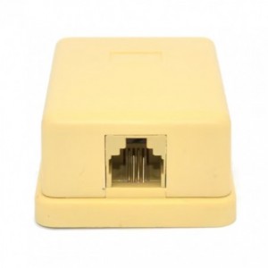 RJ11 Mini Surface Box 58 x 42 x 24mm (SA6P4CM)