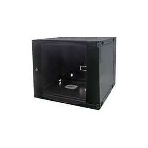 Intellinet 713849 19" Double Section Wallmount Cabinet - 9U, Flatpack - Black