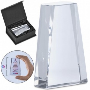 Altitude Mini Apex Award - Optical Glass (4.6 x 2 x 7cm)