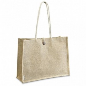 Okiyo Shinrin Laminated Jute Tote Bag - 45 x 14 x 35cm