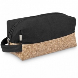 Okiyo Koruku Cork &amp; Cotton Toiletry Bag - 24.5 x 11 x 11