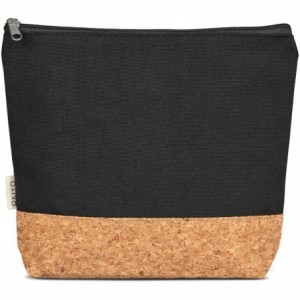 Okiyo Koruku Cork &amp; Cotton Cosmetic Bag - 22 x 5 x 18 cm