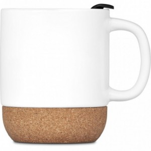Serendipio Sienna Cork &amp; Ceramic Sublimation Coffee Mug - 340ml