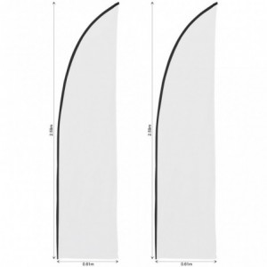Legend 2m Sublimated Arcfin Flying Banner Skin - Set Of 2 (Excludes Hardware)