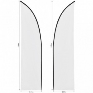 Legend 2m Sublimated Arcfin Double-Sided Flying Banner Skin (Excludes Hardware)