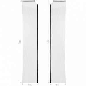 Legend 4m Sublimated Telescopic Double-Sided Flying Banner Skin (Excludes Hardware)