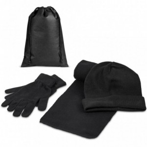 Blizzard Winter Gift Set with Beanie- Scarf- Gloves &amp; Pouch