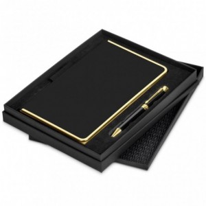 Alex Varga Vazquez Notebook &amp; Pen Set - Matte Black &amp; Gold