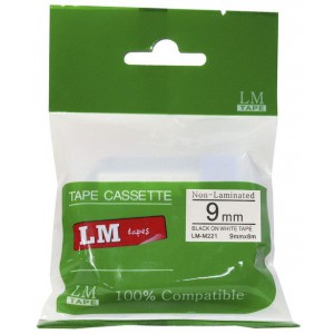 BROTHER MK-221 M Series P-Touch Label Tape 9mm 