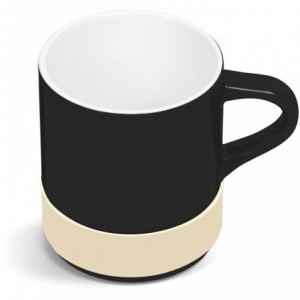 Kooshty Mixalot Black Mug - 320ml - Cream